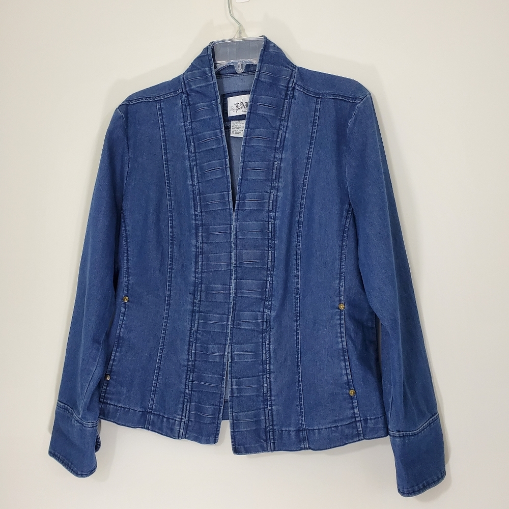 LAL Denim Blouse/Jacket, Size Medium.